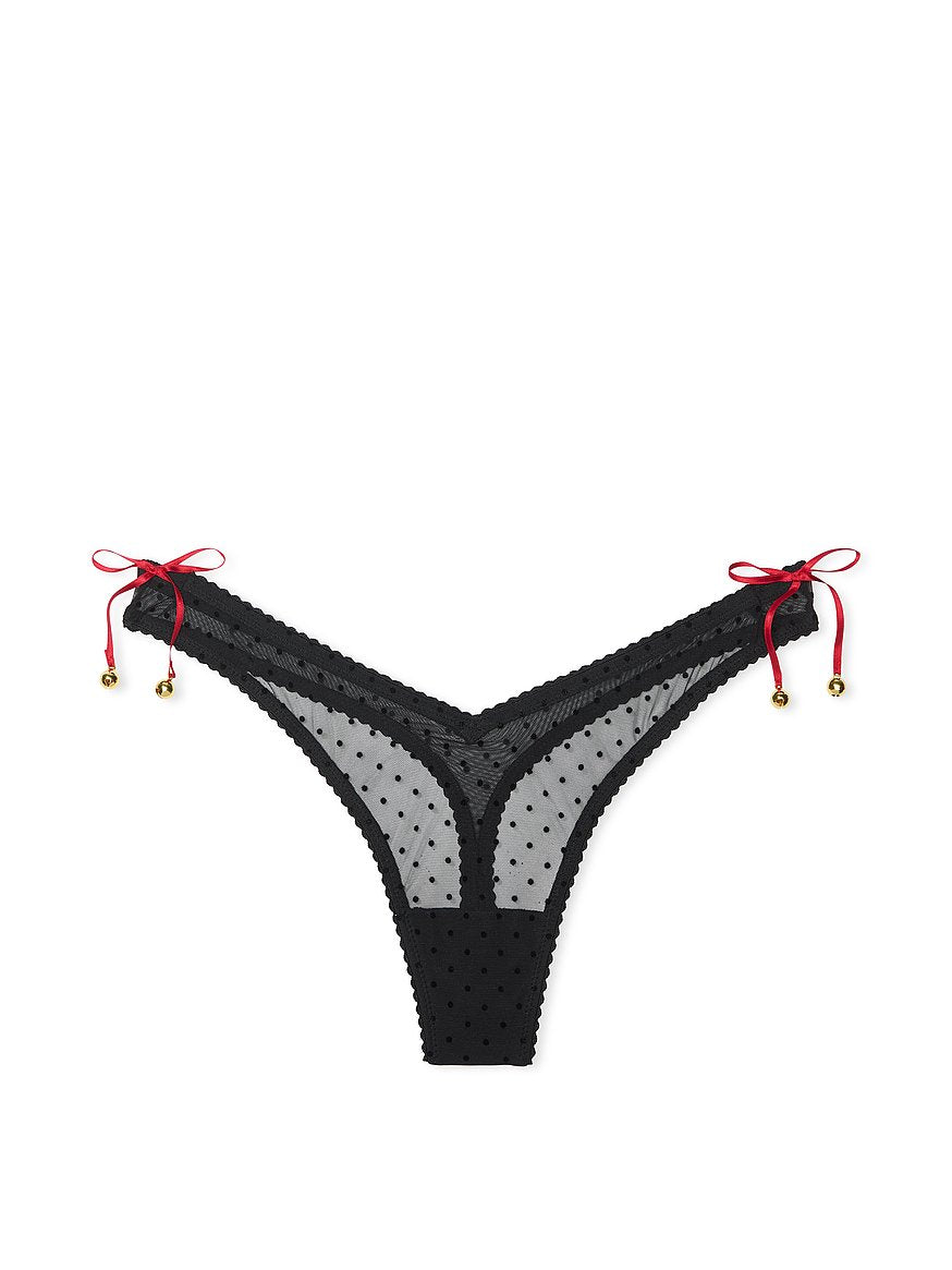 Tanga Lacie Navideña con cascabel Victoria's Secret