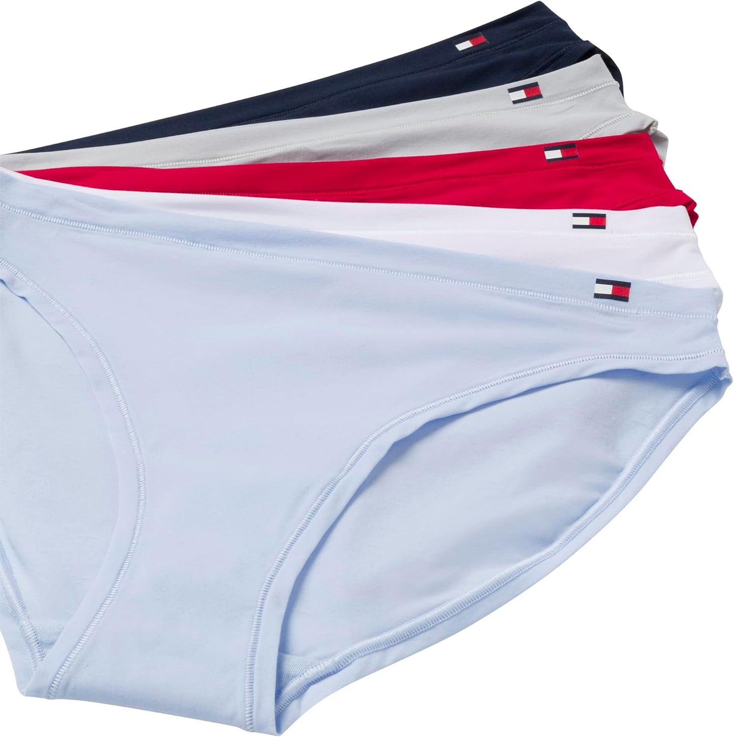 Tommy Hilfiger Panty de algodón suave pierna alta tipo bikini