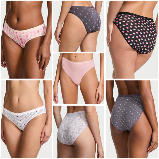 Panty de algodón estilo bikini pierna alta Victoria's Secret