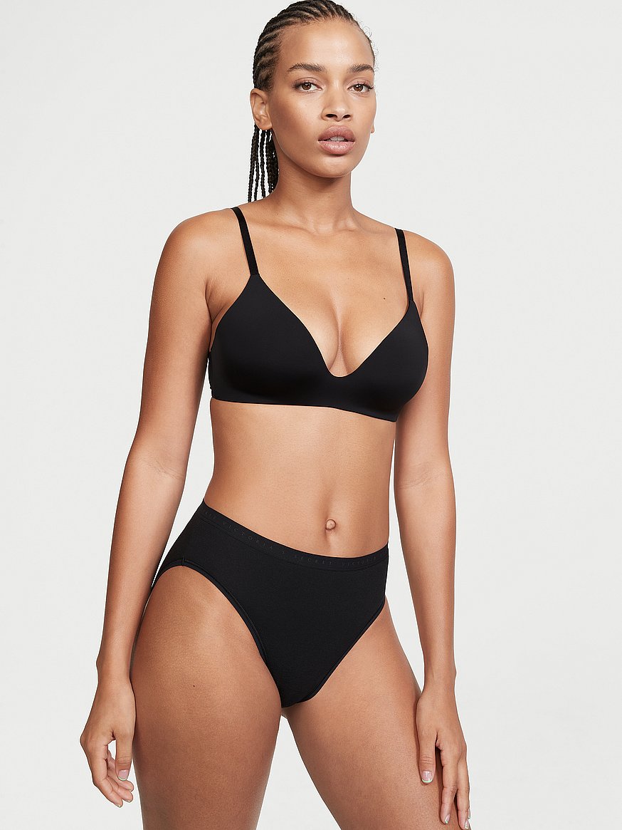 Panty de algodón estilo bikini pierna alta Victoria's Secret