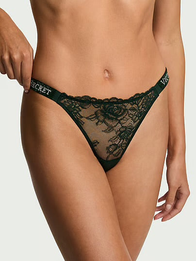 Tanga Atrevida de encaje con tirantes brillantes by Victoria's Secret