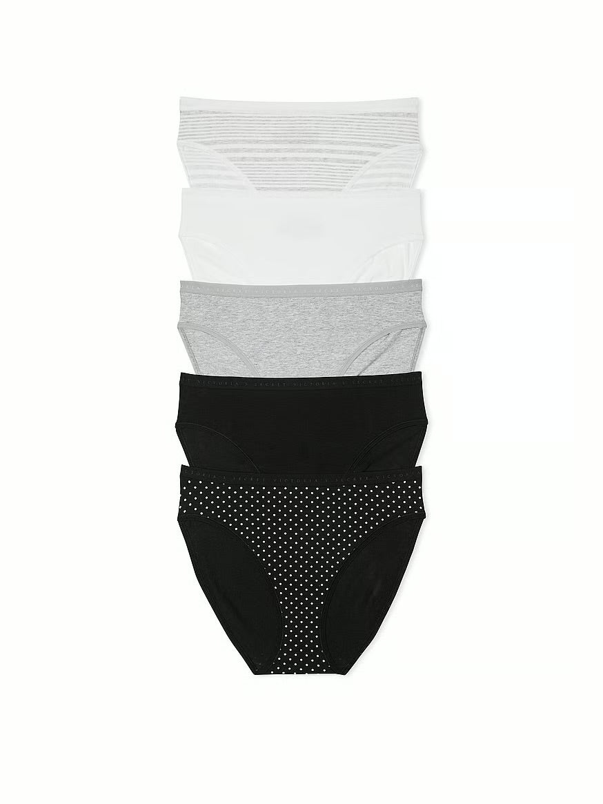 Panty de algodón estilo bikini pierna alta by Victoria's Secret - Talla XL