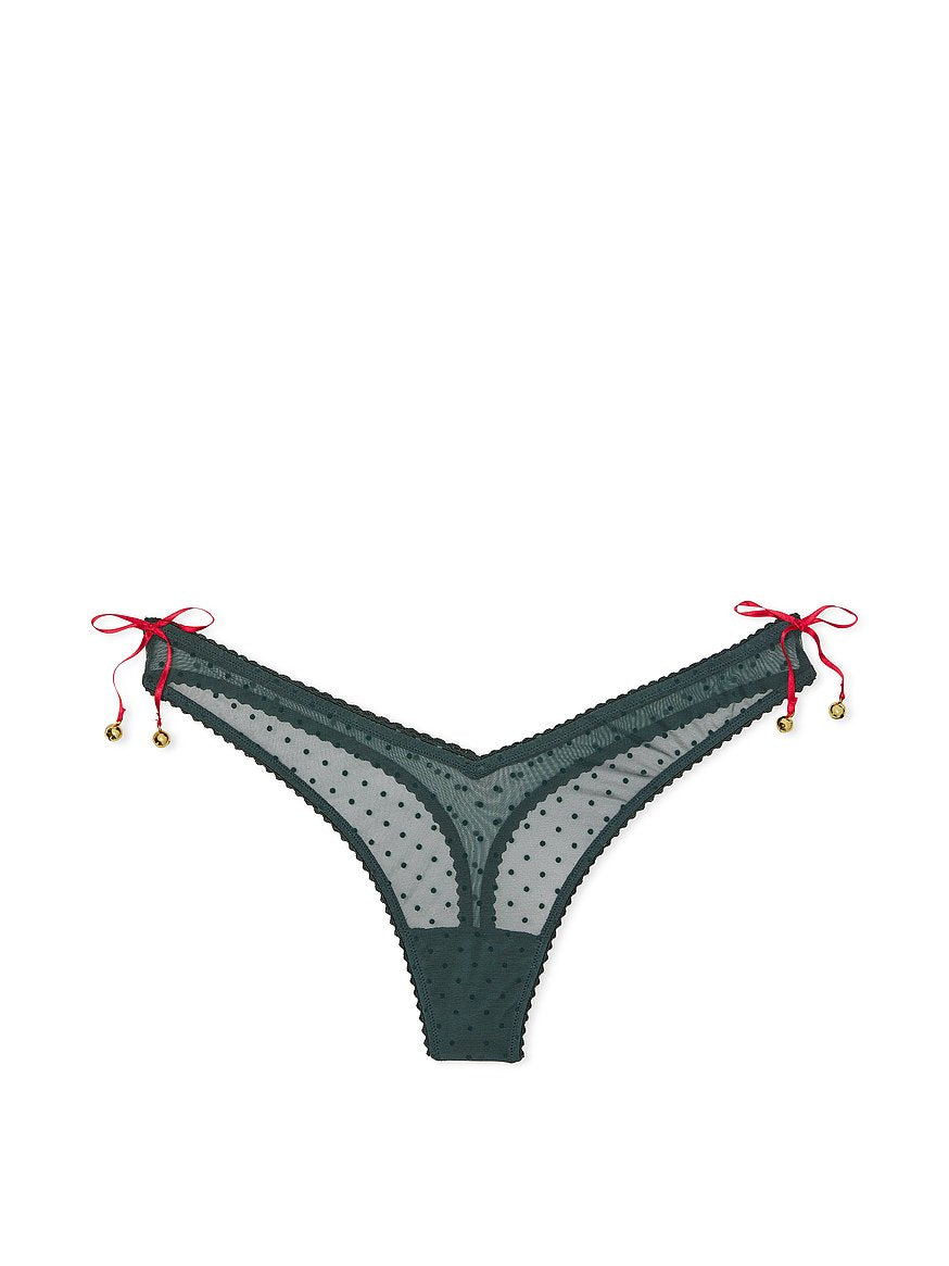 Tanga Lacie Navideña con cascabel Victoria's Secret