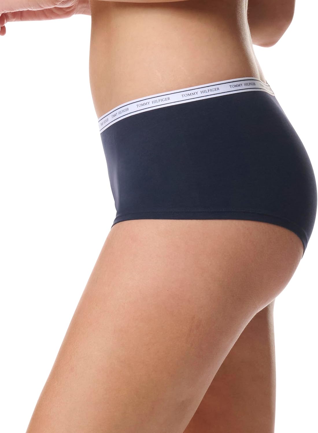 Tommy Hilfiger - Bragas de algodón estilo boxer corto para mujer