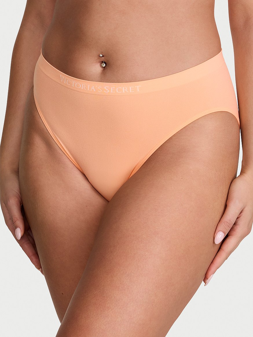 Panty de microfibra elástica suave, pierna alta,  tipo bikini by Victoria's Secret