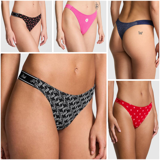 Tanga de Algodón Logo Pink, Victoria's Secret