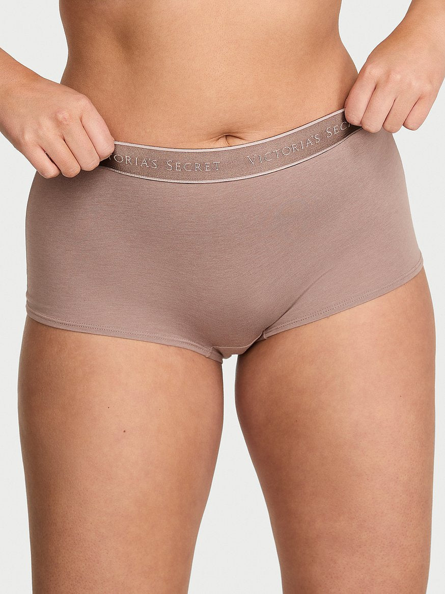 Bragas de algodón estilo Boyshort para mujer con Logo - by Victoria's Secret