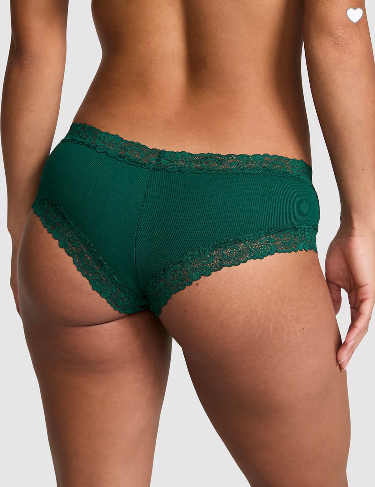 Cheeky de algodón con ribete de encaje Pink - Victoria's Secret