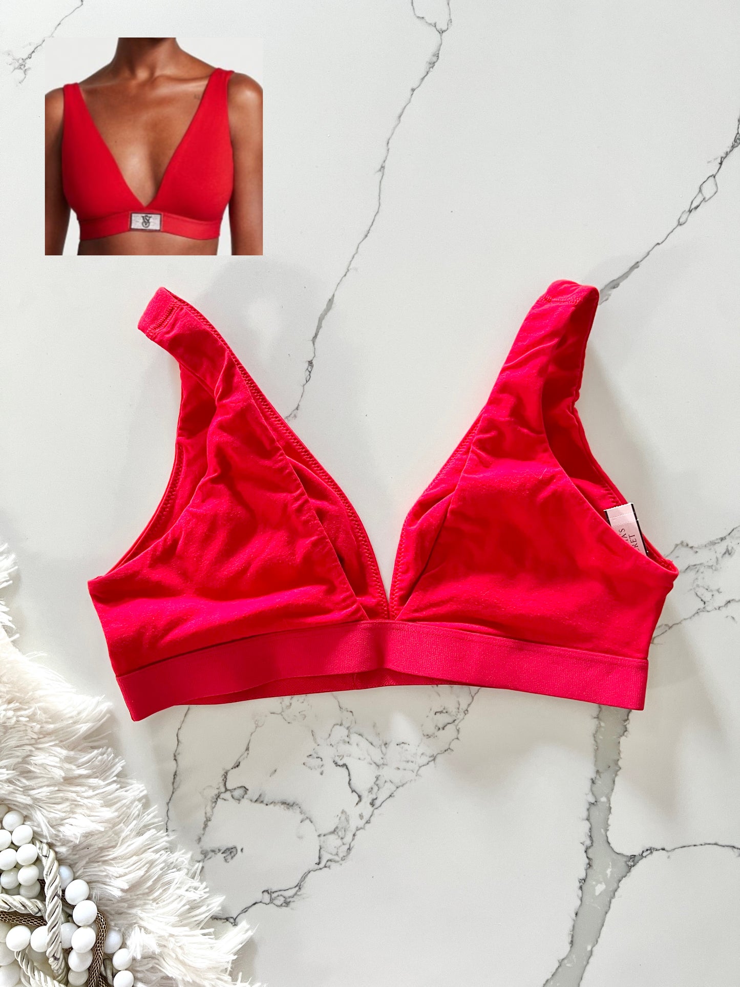 Bralette de algodón con broche brillante Victoria's Secret