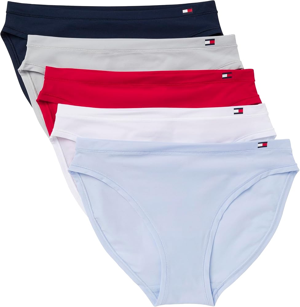 Tommy Hilfiger Panty de algodón suave pierna alta tipo bikini