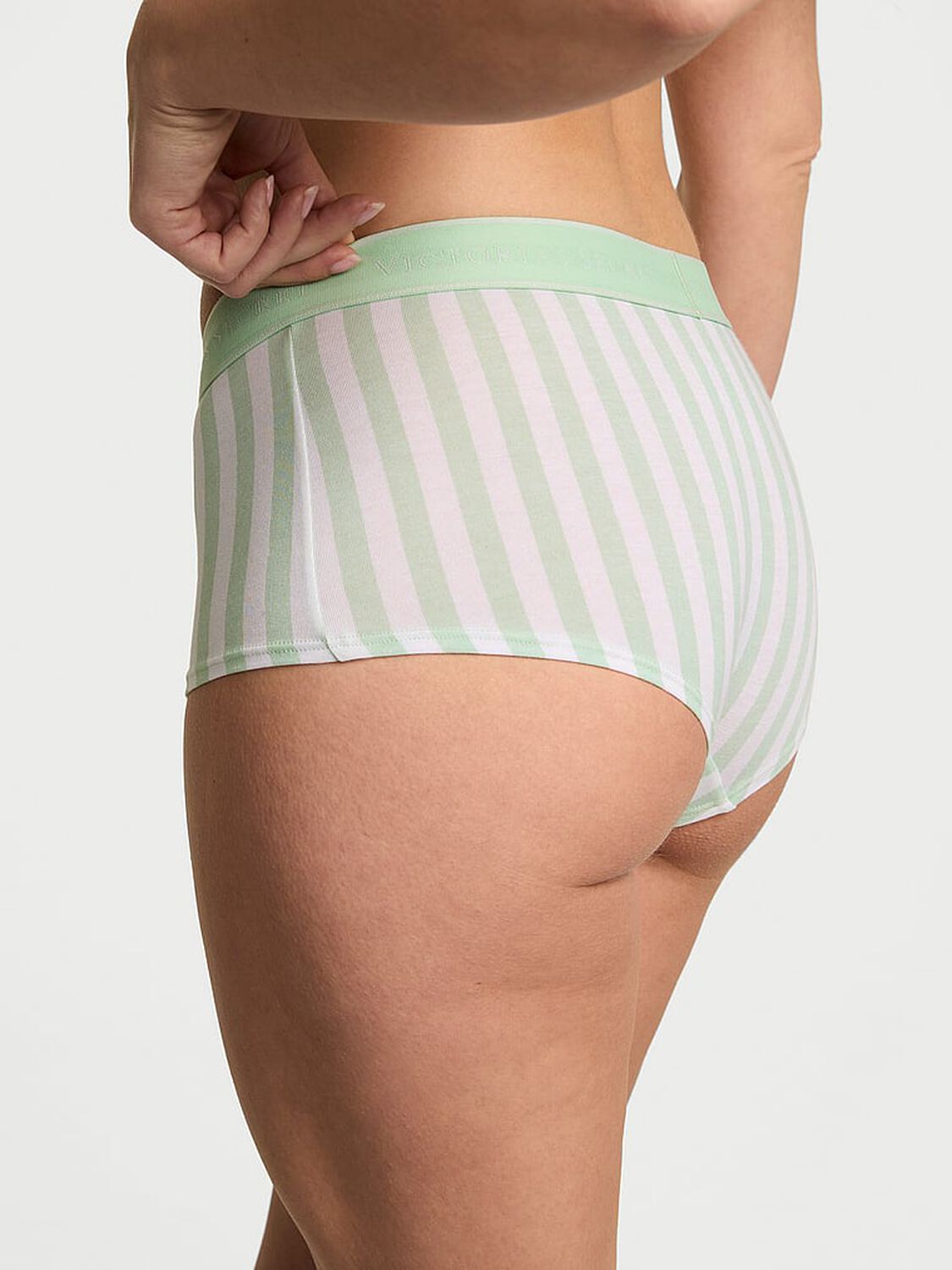 Panties de algodón de cintura alta estilo bikini y elástico con logo by Victoria's Secret