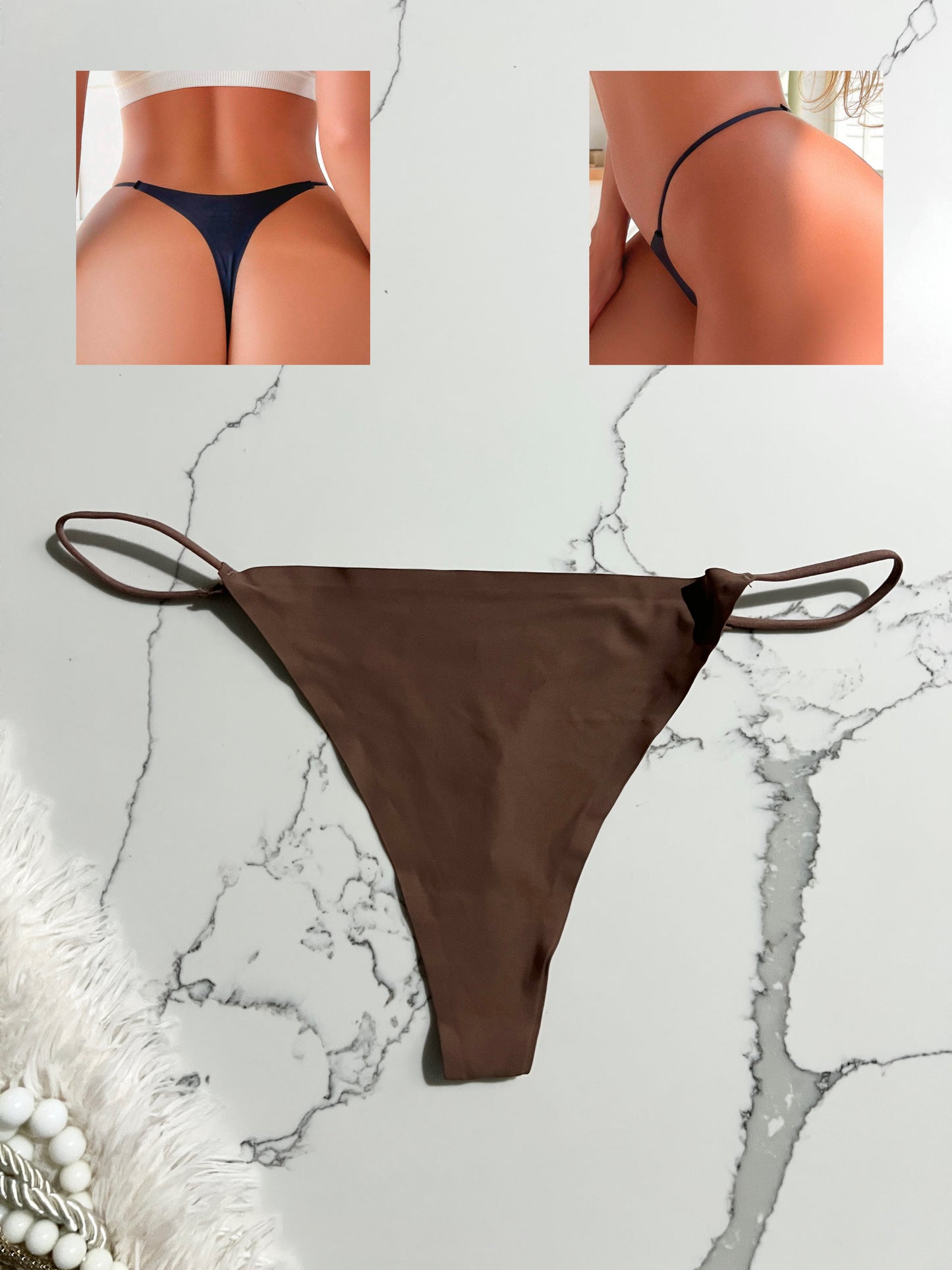 FINETOO Paquete de 5 Hilos Invisibles Sin Costuras