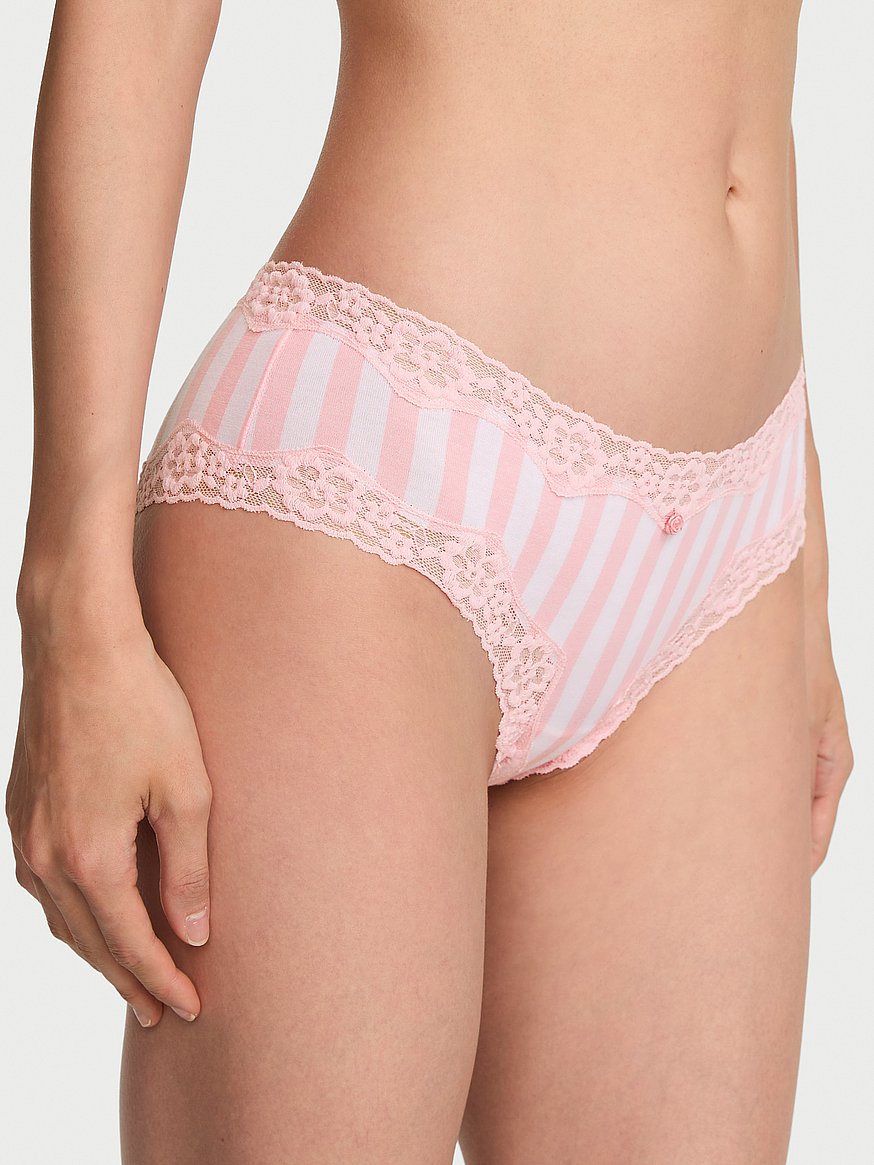 Cheeky de algodón suave con ribete de encaje - Victoria's Secret