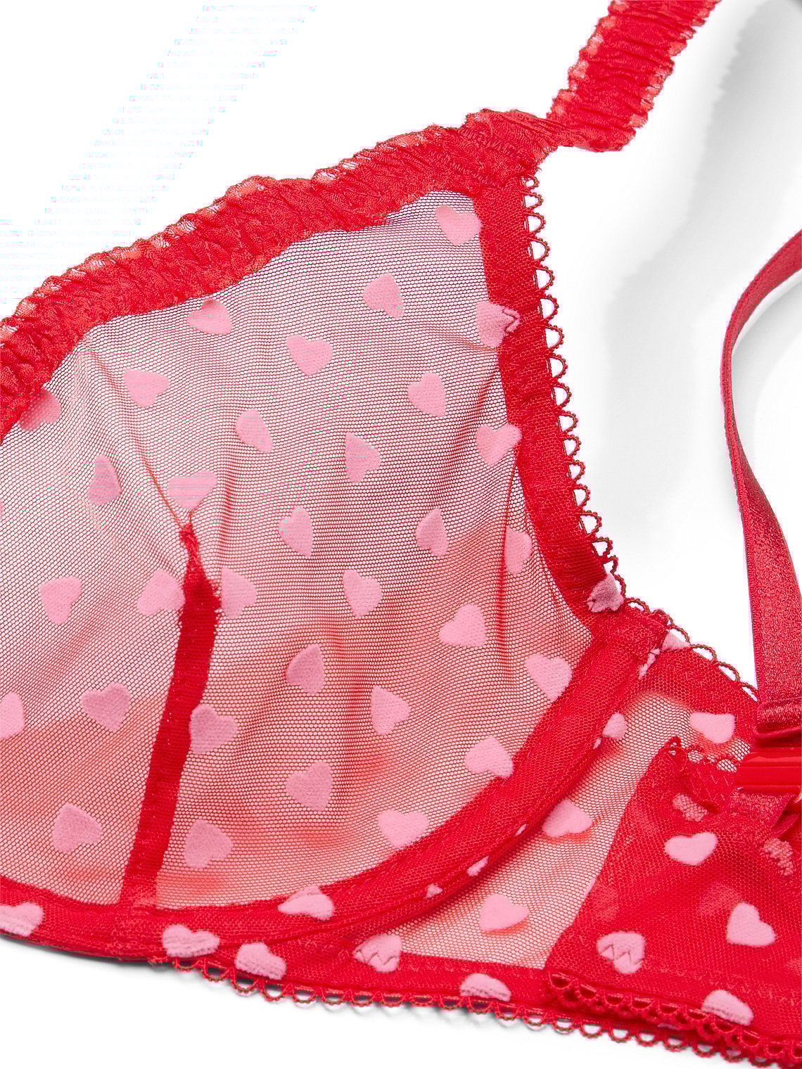 Brasier de media copa sin forro de malla Tease, Victoria's Secret