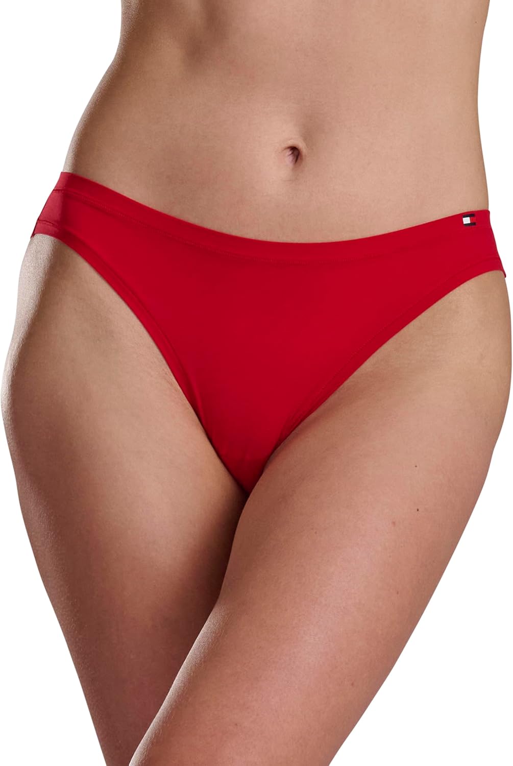 Tommy Hilfiger Panty de algodón suave pierna alta tipo bikini