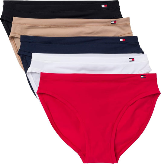 Tommy Hilfiger Panty de algodón suave pierna alta tipo bikini