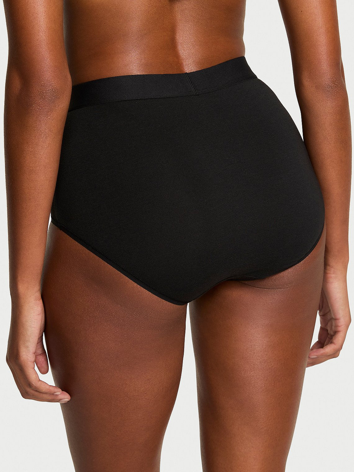 Panty de algodón de cintura alta de elástico con logo estilo bikini by Victoria's Secret