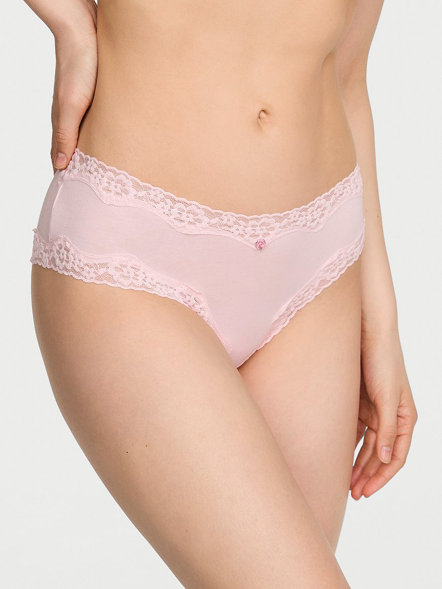Cheeky de algodón suave con ribete de encaje - Victoria's Secret