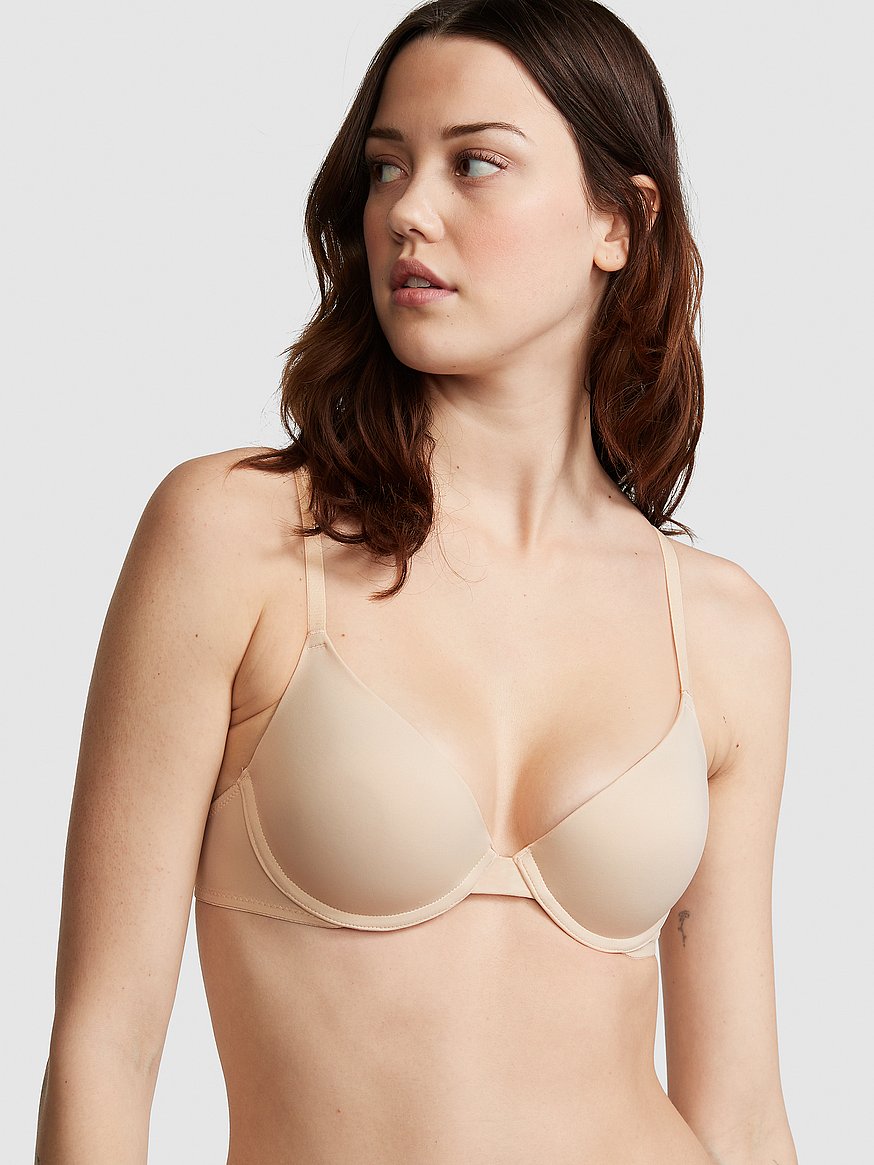 Brasier Push up de algodón de colores sólidos Pink - Victoria's Secret