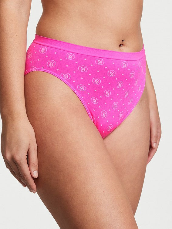 Panty de algodón elástico super suave pierna alta tipo bikini Victoria’s Secret - Talla L y XL