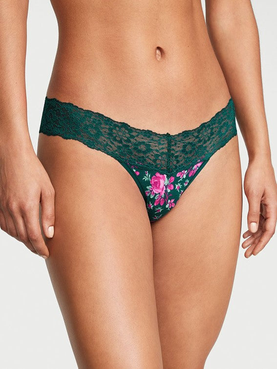 Tanga lacie de algodón encaje en la cintura Victoria´s Secret