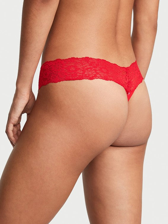 Tanga lacie de algodón encaje en la cintura Victoria´s Secret