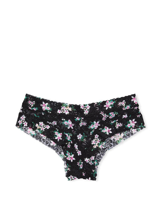 Braga Cheeky de Lacie Negra floreada Victoria's Secret