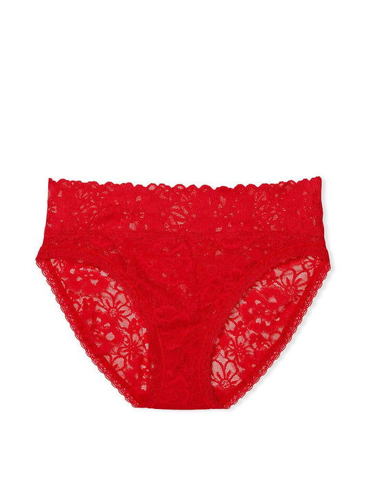 Panty de encaje pierna alta tipo bikini Victoria's Secret