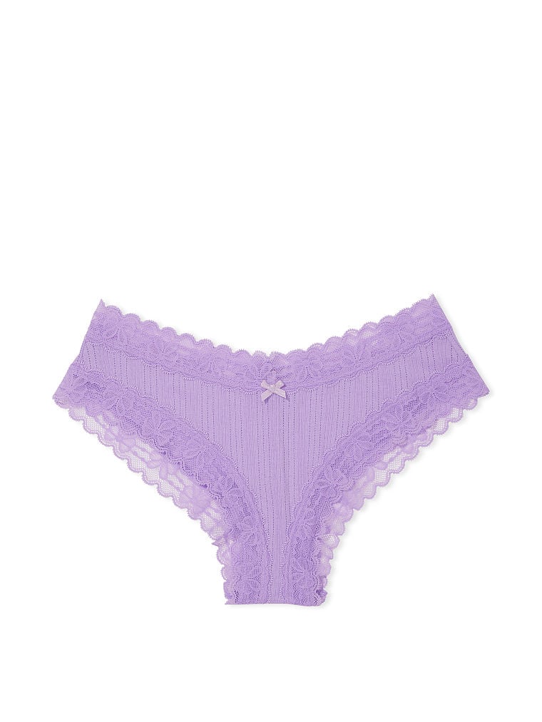 Bragas cheeky de algodón con cintura de encaje Victoria´s Secret
