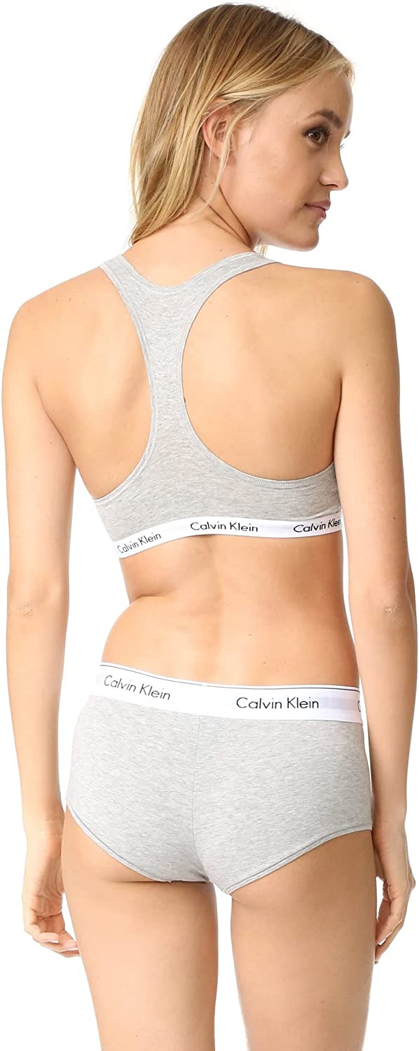 CALVIN KLEIN - Calzones de algodón elástico con logo y de corte tipo bikini para mujer, multipaquete