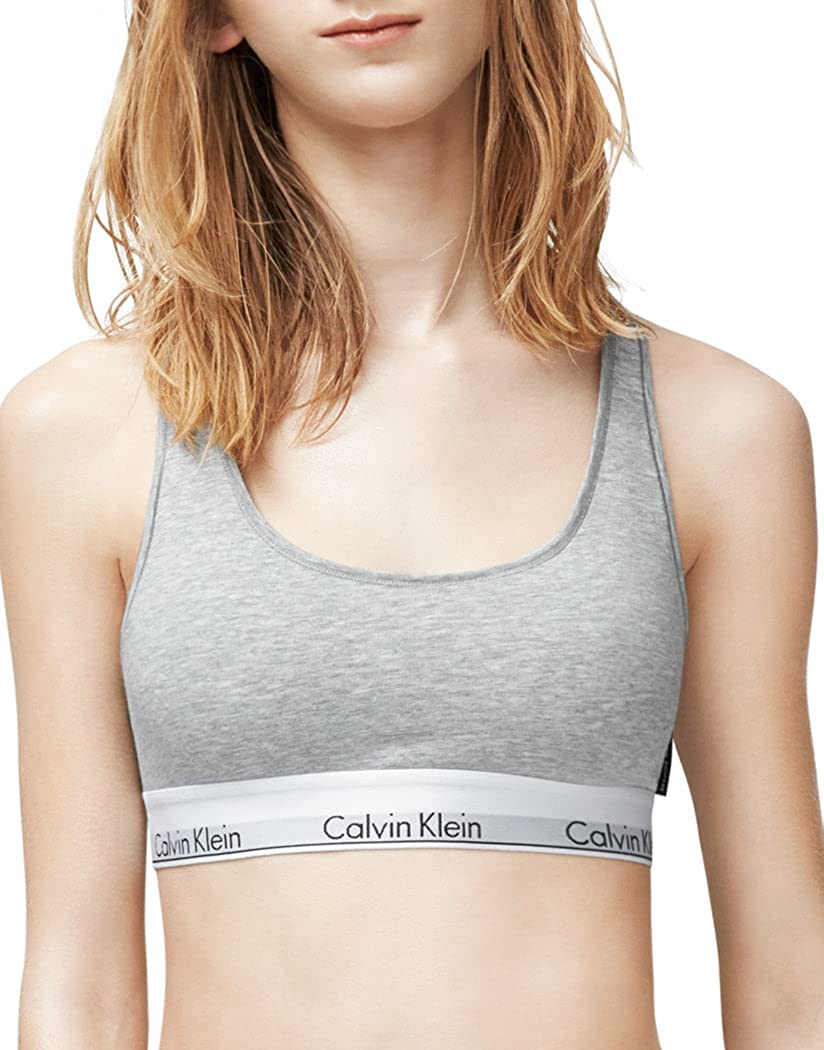 Calvin Klein F3785 - Bralette de algodón moderno para mujer