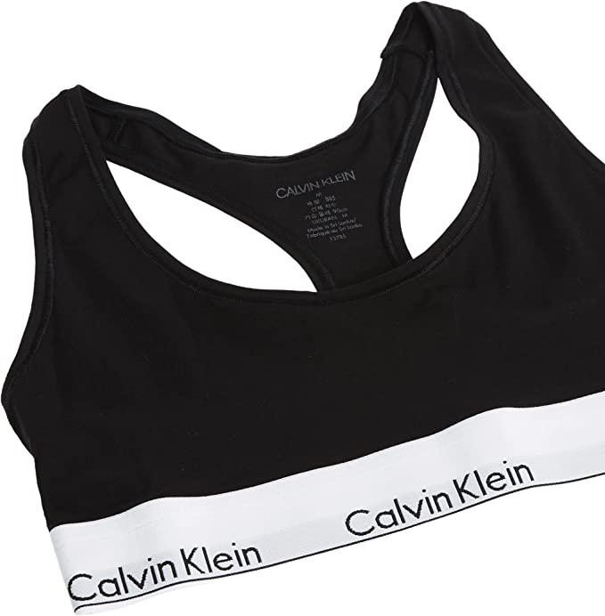 Calvin Klein F3785 - Bralette de algodón moderno para mujer