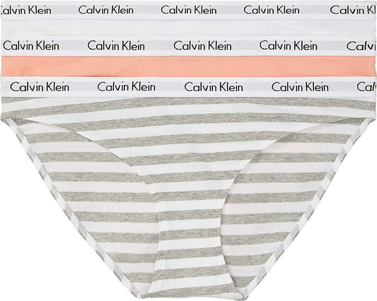 Calvin Klein - Calzones bikini elásticos de algodón con logotipo