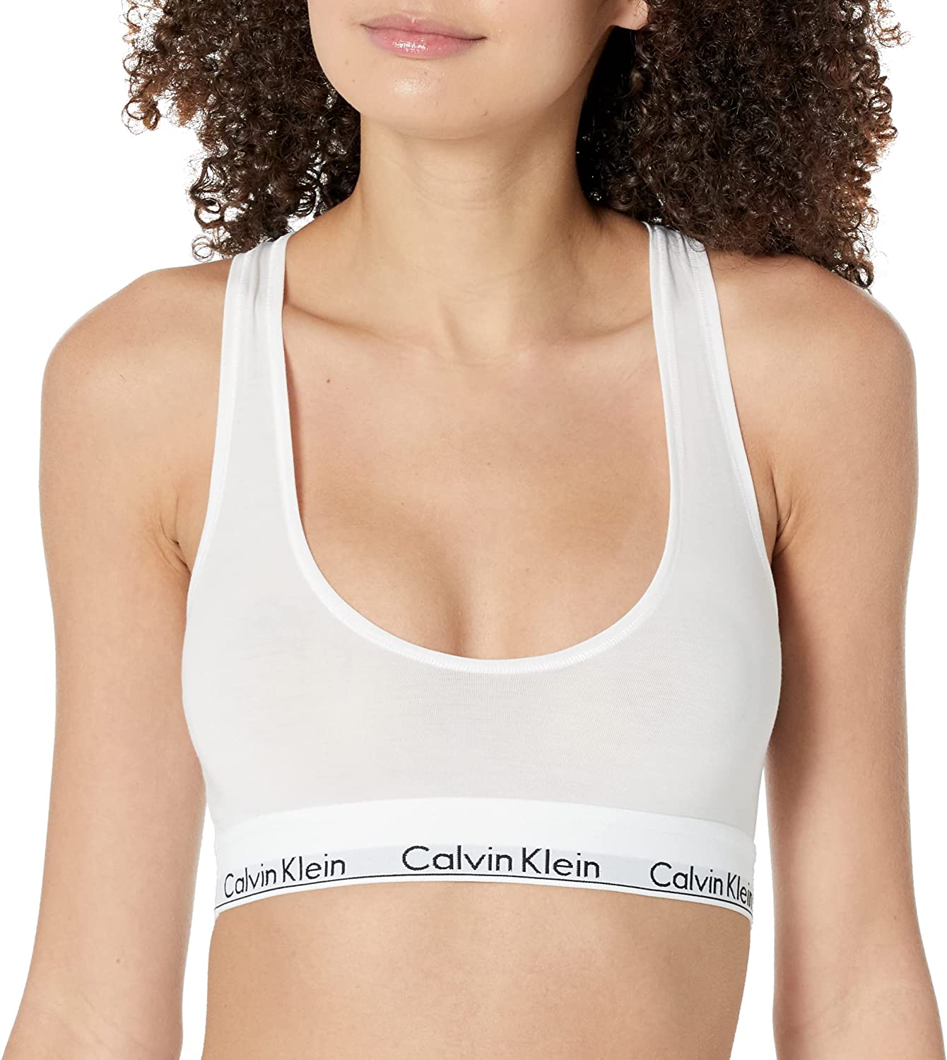 Calvin Klein F3785 - Bralette de algodón moderno para mujer