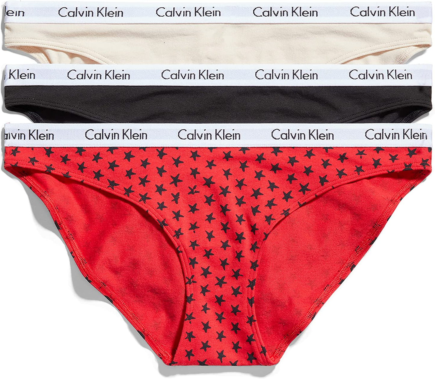 Calvin Klein - pack Calzones bikini elásticos de algodón con logotipo