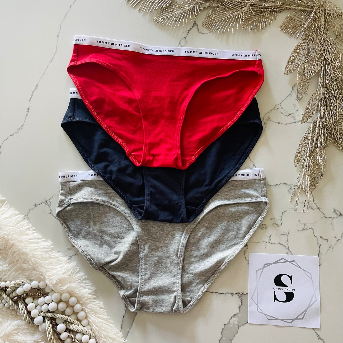 Tommy Hilfiger, bragas tipo bikini de algodón